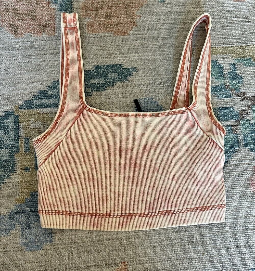 Urban Outfitters Rust Ribbed Crop Tank Size XS Out From Under